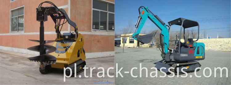 Chińskie dostawca Kemer Mini gumowy podwozie/podwozie gumowe